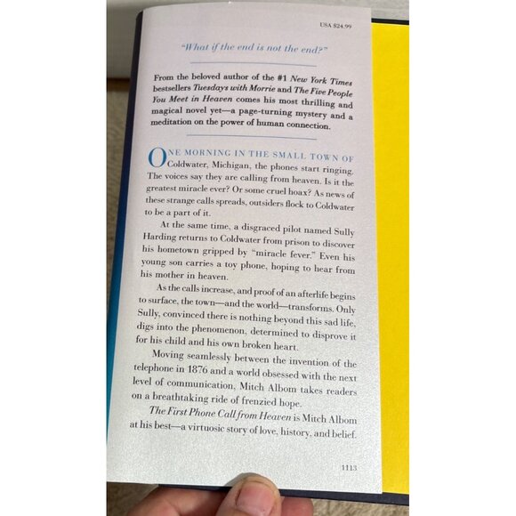 The First Phone Call From Heaven By Mitch Albom Hardcover Book - Picture 5 of 8